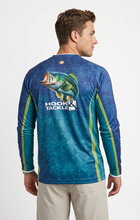 Load image into Gallery viewer, Men's Bass Camo L/S UV Fishing Shirt
