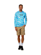Load image into Gallery viewer, Men's Camo Billfish UV Fishing Hoodie