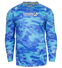 Load image into Gallery viewer, Fractal Camo Waves UV Fishing Shirt (8-20)