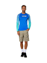 Load image into Gallery viewer, Men's Gradient Waves L/S UV Fishing Shirt