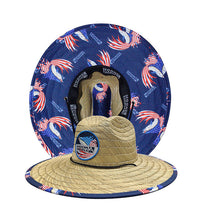 Load image into Gallery viewer, Sails &amp; Stripes Straw Hat