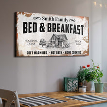 Load image into Gallery viewer, Bed and Breakfast Sign