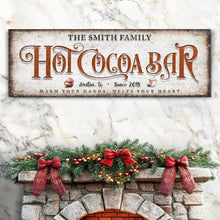 Load image into Gallery viewer, Hot Chocolate Christmas Bar Sign II