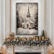 Load image into Gallery viewer, Vintage Church Christmas Wall Art IV