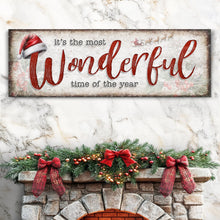 Load image into Gallery viewer, It's The Most Wonderful Time Of The Year Christmas Sign III