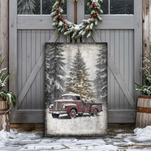 Load image into Gallery viewer, Vintage Truck With Christmas Tree Wall Art III