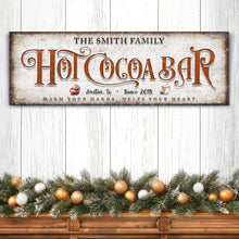 Load image into Gallery viewer, Hot Chocolate Christmas Bar Sign II