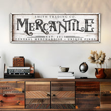 Load image into Gallery viewer, Personalized Mercantile Sign