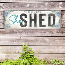 Load image into Gallery viewer, Personalized She Shed Sign XI