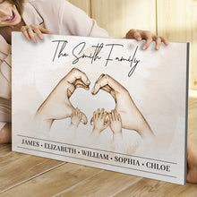 Load image into Gallery viewer, Mother's Day Sign Family Heart
