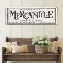 Load image into Gallery viewer, Personalized Mercantile Sign