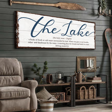 Load image into Gallery viewer, The Definition Of Lake Sign