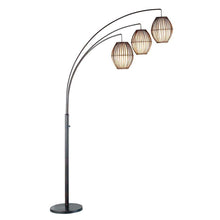 Load image into Gallery viewer, Modern Mid-Century Bohemian 82-inch Arch Floor Lamp with 3 Barrel Lights