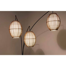 Load image into Gallery viewer, Modern Mid-Century Bohemian 82-inch Arch Floor Lamp with 3 Barrel Lights