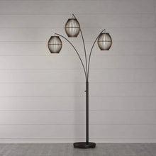 Load image into Gallery viewer, Modern Mid-Century Bohemian 82-inch Arch Floor Lamp with 3 Barrel Lights