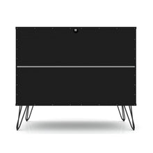 Load image into Gallery viewer, Modern Scandinavian Style Bedroom 3-Drawer Dresser in Black Wood Finish
