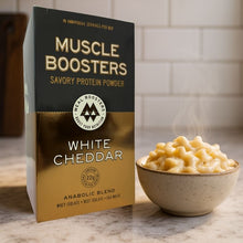 Load image into Gallery viewer, Muscle Boosters White Cheddar Box - Organic Grass-Fed Whey Protein Isolate (10 Single Serve Packs)