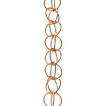 Load image into Gallery viewer, Pure Copper Rings 8.5-ft Rain Chain Rain Gutter Downspout