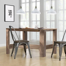 Load image into Gallery viewer, Modern Farmhouse Brown Wood 55-inch Counter Height Dining Table Computer Desk