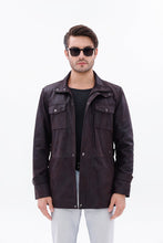 Load image into Gallery viewer, The Cremona Deep Brown Suede Leather Men Jacket