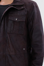 Load image into Gallery viewer, The Cremona Deep Brown Suede Leather Men Jacket