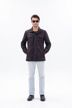 Load image into Gallery viewer, The Cremona Deep Brown Suede Leather Men Jacket