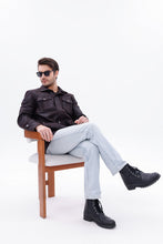 Load image into Gallery viewer, The Cremona Deep Brown Suede Leather Men Jacket