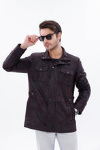 Load image into Gallery viewer, The Cremona Deep Brown Suede Leather Men Jacket