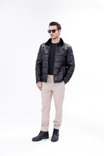 Load image into Gallery viewer, The Valtina Black Shearling Men Jacket