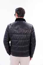 Load image into Gallery viewer, The Valtina Black Shearling Men Jacket