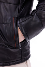 Load image into Gallery viewer, The Valtina Black Shearling Men Jacket