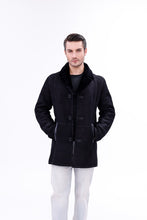 Load image into Gallery viewer, The Lariana Black Shearling Men Jacket