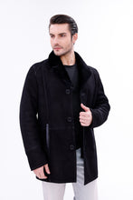 Load image into Gallery viewer, The Lariana Black Shearling Men Jacket