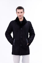 Load image into Gallery viewer, The Lariana Black Shearling Men Jacket