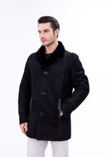 Load image into Gallery viewer, The Lariana Black Shearling Men Jacket