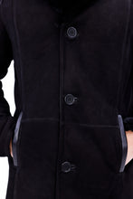 Load image into Gallery viewer, The Lariana Black Shearling Men Jacket