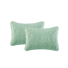 Load image into Gallery viewer, Queen Coastal Beach Starfish Seashell Seahorse Light Green Teal Quilt Set