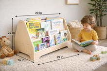 Load image into Gallery viewer, MIGUEL- Double Sided Portable Bookshelf