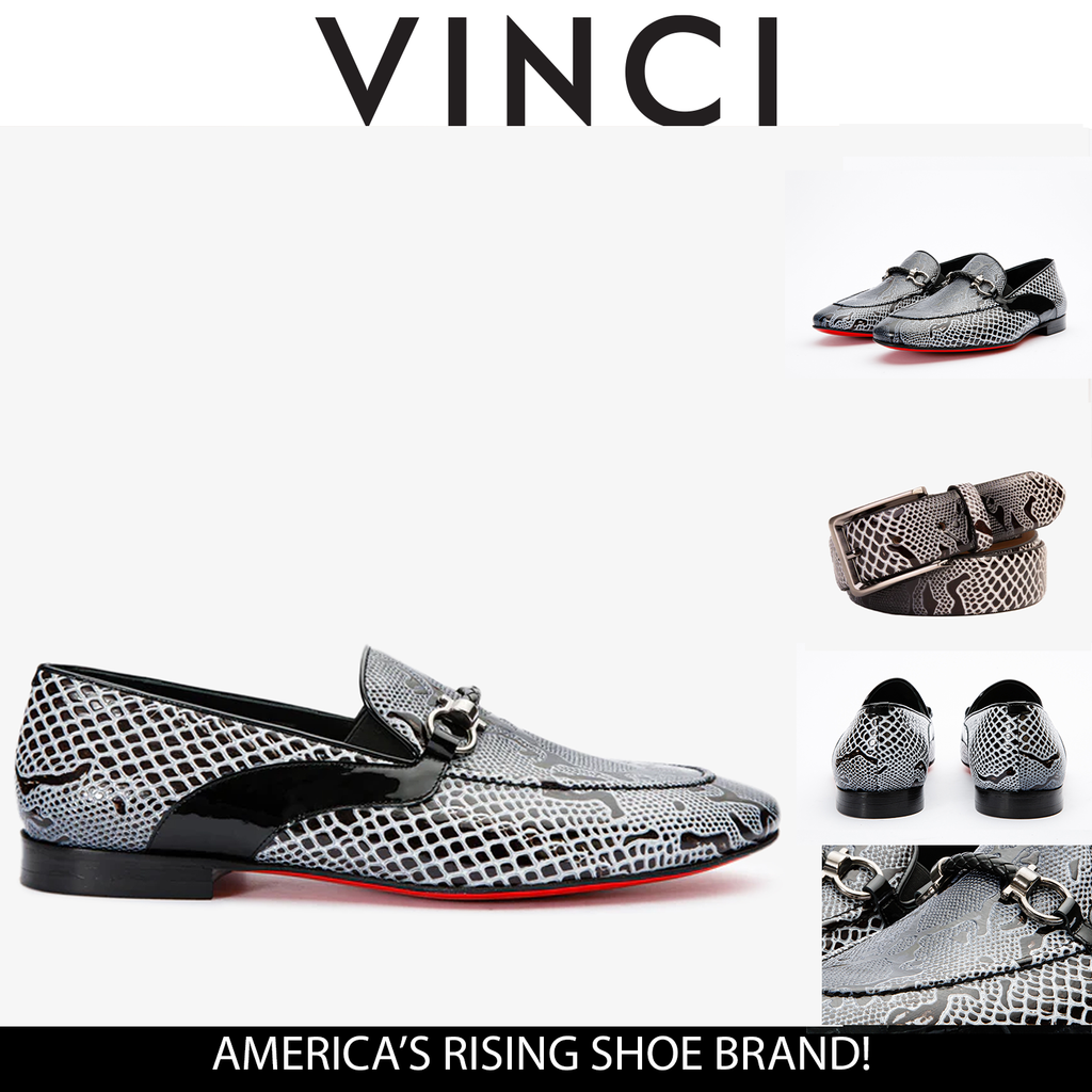 The Milano Black/White Shoe Bit Loafer Men  shoe