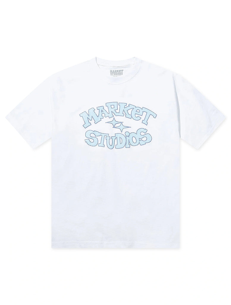Market Studios Smiley Old School Tee - White