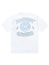 Load image into Gallery viewer, Market Studios Smiley Old School Tee - White