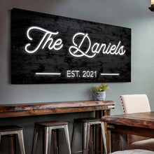 Load image into Gallery viewer, Wooden Family Name Sign