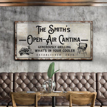 Load image into Gallery viewer, Family Open Air Cantina Sign