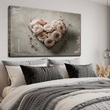 Load image into Gallery viewer, Floral Heart Wall Art