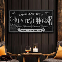 Load image into Gallery viewer, Personalized Haunted House Sign II