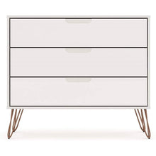 Load image into Gallery viewer, Modern Scandinavian Style Bedroom 3-Drawer Dresser in Off-White Finish