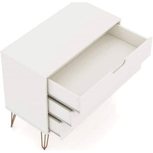 Load image into Gallery viewer, Modern Scandinavian Style Bedroom 3-Drawer Dresser in Off-White Finish