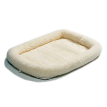 Load image into Gallery viewer, 36 x 23 inch Synthetic Sheepskin Fleece Dog Bed - Medium size Dogs