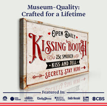 Load image into Gallery viewer, Vintage Rustic Kissing Booth Sign IV