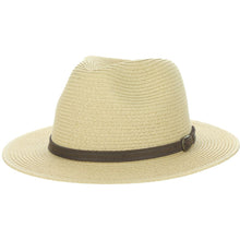 Load image into Gallery viewer, Scala Amazon Safari - UPF 50+ Straw Outback Fedora Hat (Closeout)